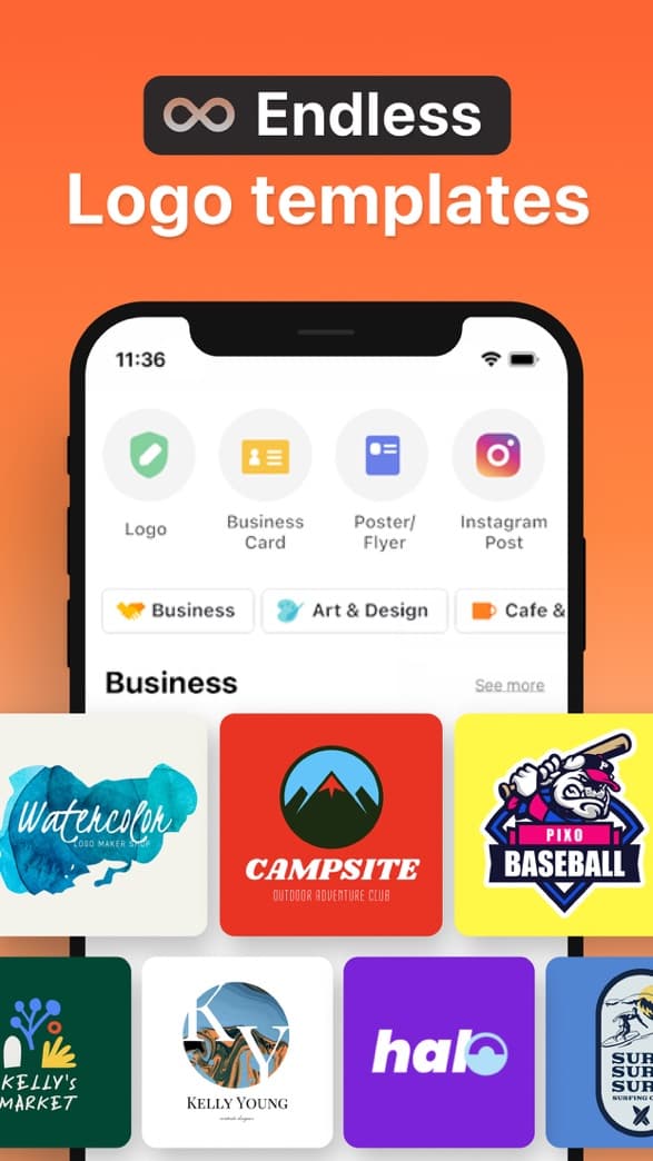 Boon logo maker interface