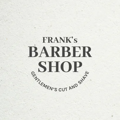 barber shop logo template